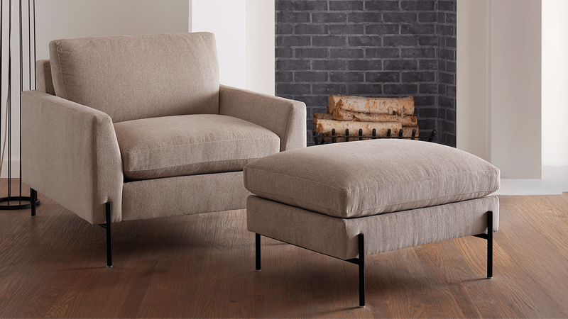 Caption: Caption: Shown in Meis Taupe | Lifestyle