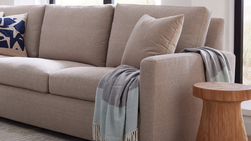 Caption: Shown in McGee Cream Fabric | Lifestyle
