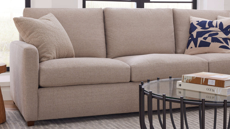 Caption: Shown in McGee Cream Fabric | Lifestyle