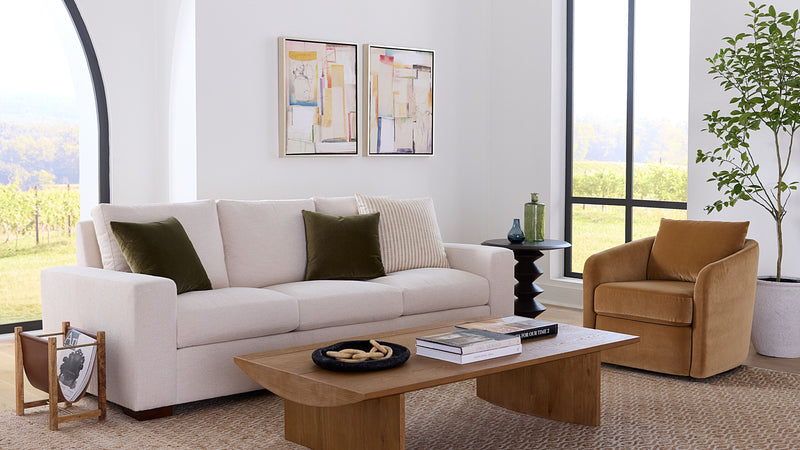 Caption: Shown in Sutton Sand | Lifestyle